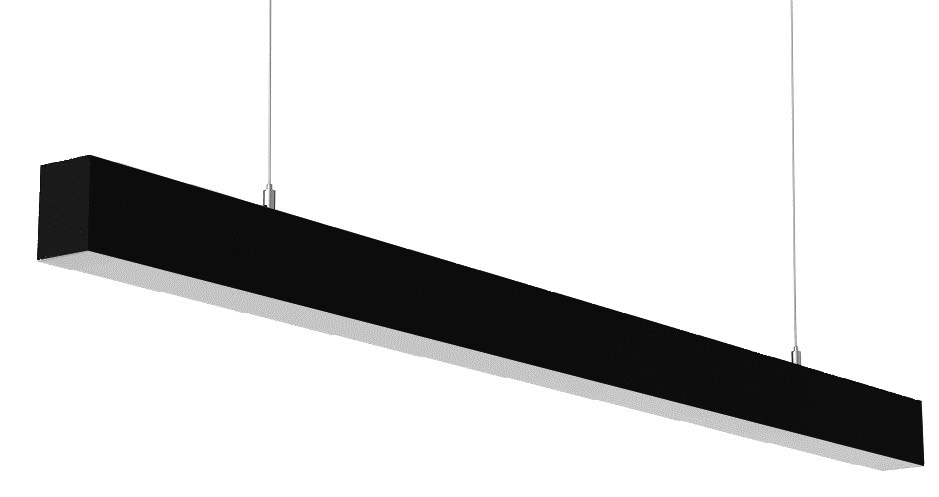 LINEAL ZEUS S 45W CCT NEGRO ON/OFF 
